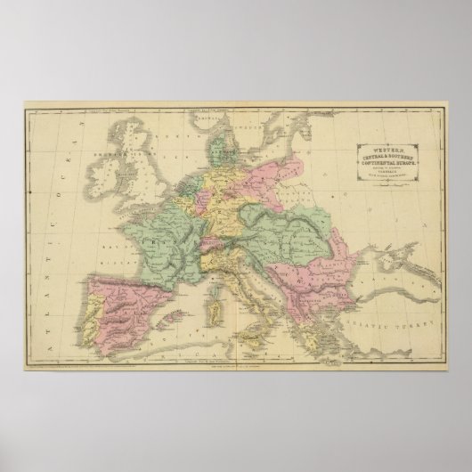 Poster Europe continentale (Devant)
