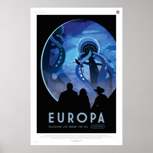 Poster Europe, Découvrez la vie sous la glace (Devant)