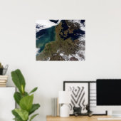 Poster Europe du Nord-Ouest (Bureau à domicile)