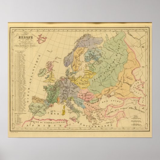 Poster Europe en 1100 (Devant)