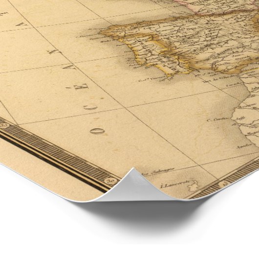 Poster Europe en 1789 (Coin)