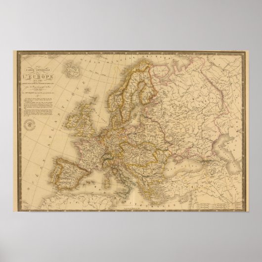Poster Europe en 1789 (Devant)