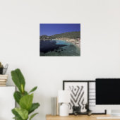 Poster Europe, Espagne, Baléares, Ibiza, Cala Salada. (Bureau à domicile)