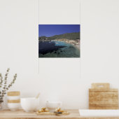 Poster Europe, Espagne, Baléares, Ibiza, Cala Salada. (Cuisine)