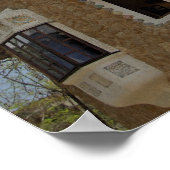 Poster Europe, Espagne, Catalogne, Barcelone. Parc Guell, (Coin)