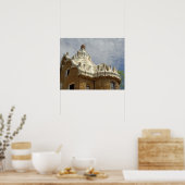 Poster Europe, Espagne, Catalogne, Barcelone. Park Guell, (Cuisine)