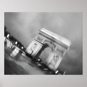 Poster Europe, France, Paris. Arc de Triomphe