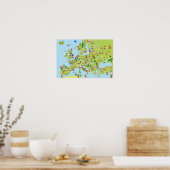 Poster - Europe Géographie Histoire Écoles (Cuisine)