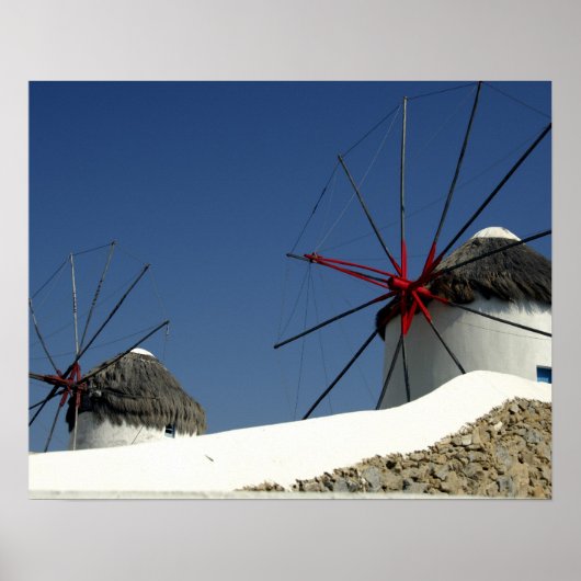 Poster Europe, Grèce, Mykonos. (Devant)