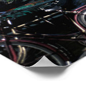 Poster Europe, Hollande, Amsterdam, vélo jaune et (Coin)