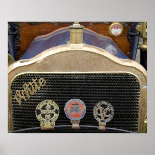 Poster Europe, Irlande, Dublin. Voiture ancienne, Blanche