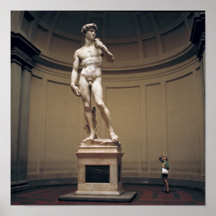 Poster Europe, Italie, Florence. La taille réelle de