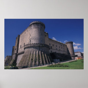 Poster Europe, Italie, Naples, Château Neuf
