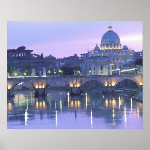 Poster Europe, Italie, Rome, Vatican. St. Peter &