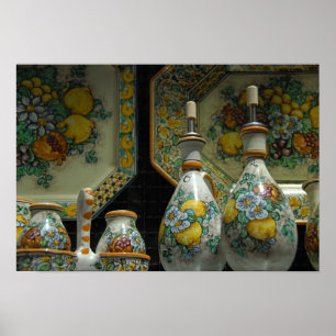 Poster Europe, Italie, Sicile, Taormina. Traditionnel 7