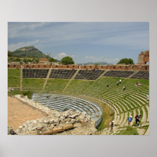 Poster Europe, Italie, Sicile, Taormine. IIIe siècle 2