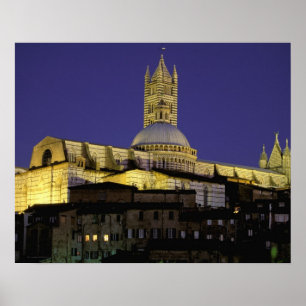 Poster Europe, Italie, Toscane, Sienne. XIIIe siècle