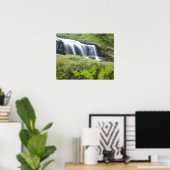 Poster Europe, Norvège. Cascade. (Bureau à domicile)