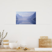 Poster Europe, Norvège. Murs verticaux reflétés dans (Cuisine)