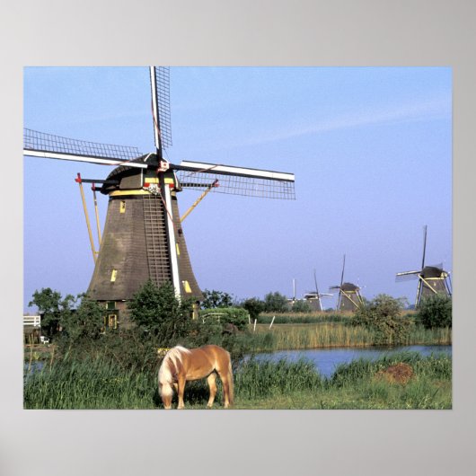 Poster Europe, Pays-Bas, Zuid Holland, Kinderdijk. 2 (Devant)