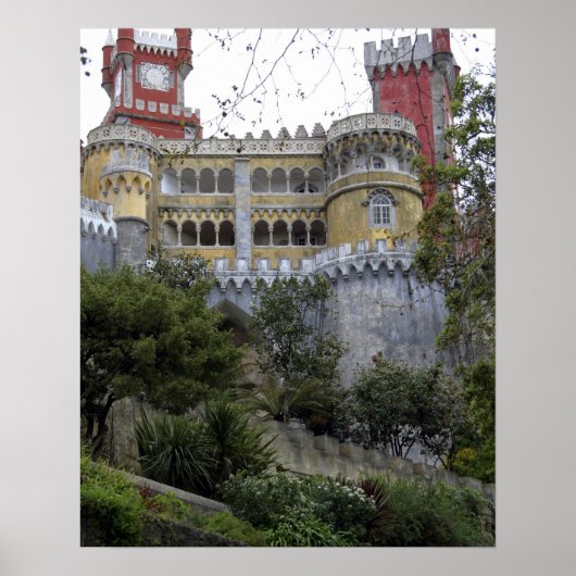 Poster Europe, Portugal, Sintra. Le Pena National 3 (Devant)