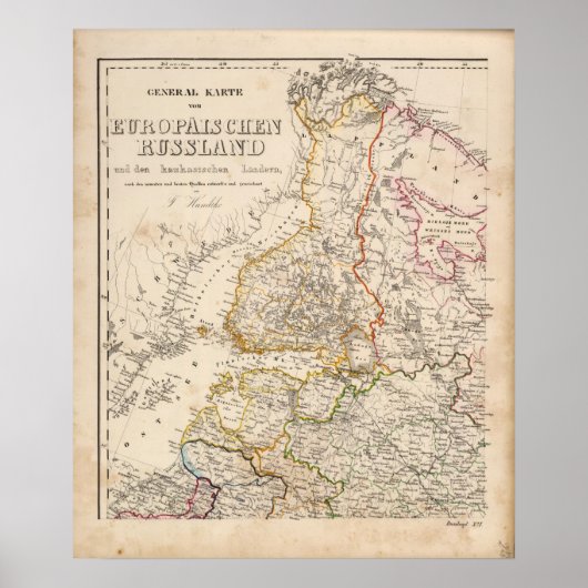 Poster Europe, Russie, Finlande (Devant)