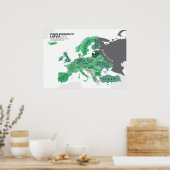 Poster Europe Selon la Lettonie (Cuisine)