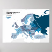 Poster Europe selon la Russie (Devant)