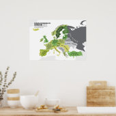 Poster Europe Selon la Suède (Cuisine)