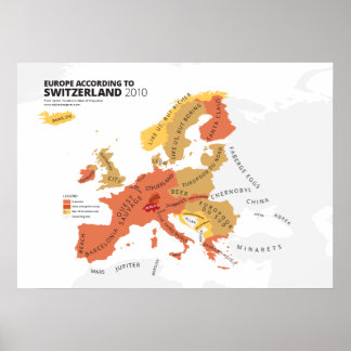 Poster Europe Selon la Suisse