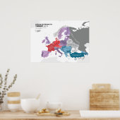Poster Europe Selon la Turquie (Cuisine)
