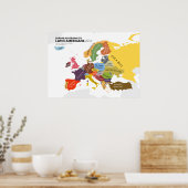 Poster Europe Selon les Latino-Américains (Cuisine)