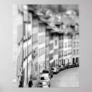 Poster Europe, Suisse, Berne. Bâtiments de la vieille vil