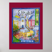 Poster Europe Travel (Devant)