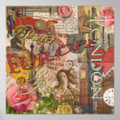 Poster Europe Travel Vintage (Devant)