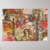 Poster Europe Travel Vintage (Devant)