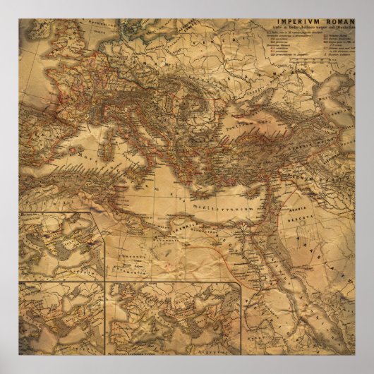 Poster Europe Vintage Map (Devant)