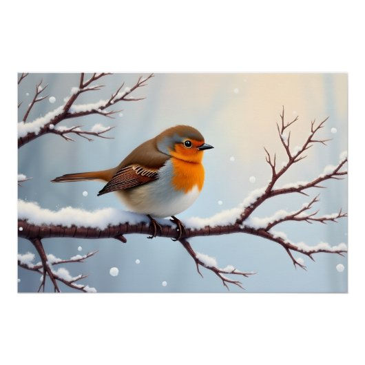 Poster European Robin (Devant)