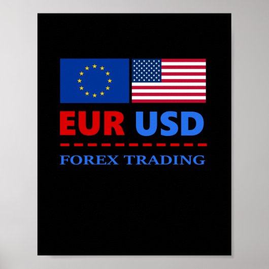 Poster EURUSD Forex Trading (Devant)