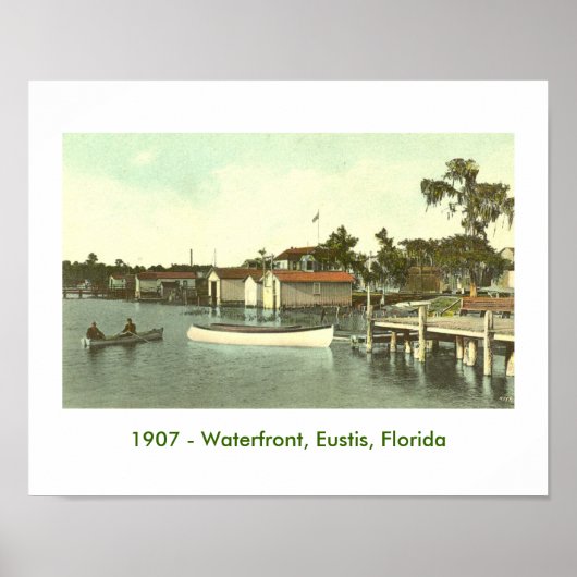 Poster EUSTIS, FL - Waterfront, 1907 (Devant)