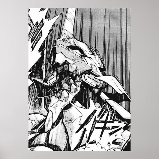 Poster Evangelion Unit 01 Berserk Manga (Devant)