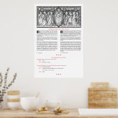 Poster Evangile post-messe et bénédiction des Serveurs po (Cuisine)