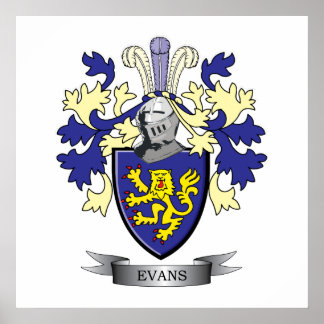 Poster Evans Family Crest