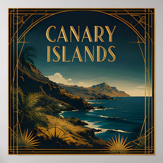 Poster Évasion côtière de minuit aux îles Canaries (Devant)