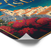 Poster Évasion Côtière des Îles Canaries Vues Tropicales  (Coin)
