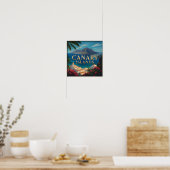 Poster Évasion Côtière des Îles Canaries Vues Tropicales  (Cuisine)