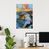 POSTER ÉVASION DORÉE (Bureau à domicile)