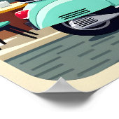 Poster Evasion vers Rome : Vintage voyage rétro (Coin)