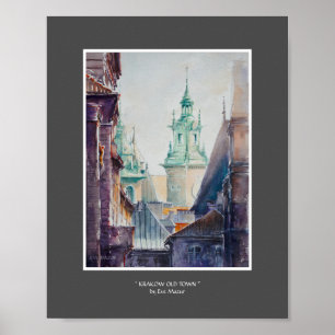 Poster EVE Peint Cracovie, Pologne Vieille Ville