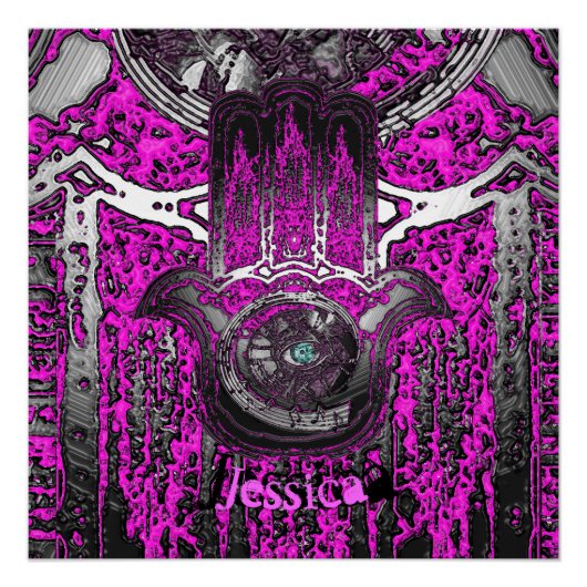 Poster Éveil musical (rose) (Devant)